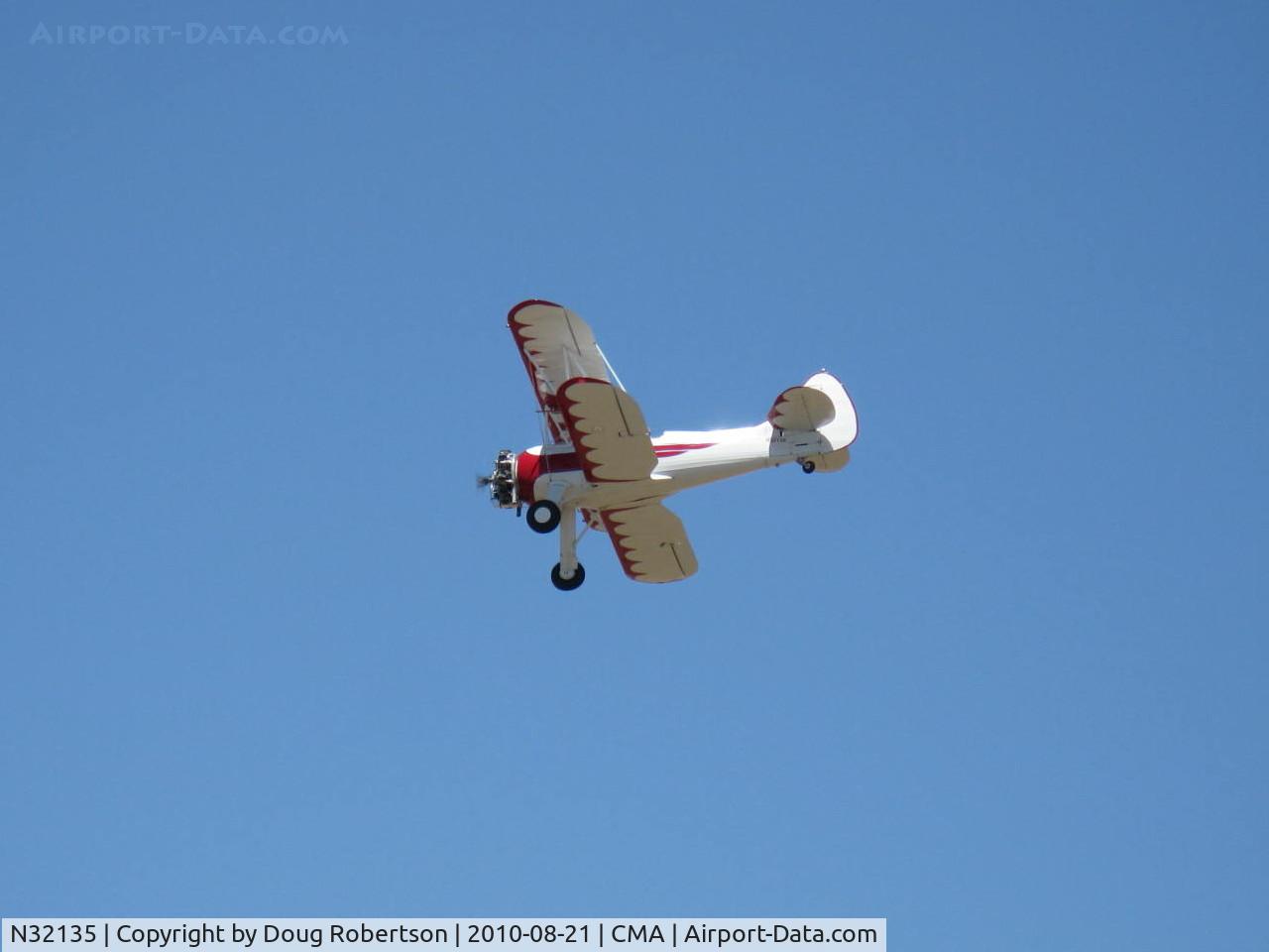N32135, 1941 Waco UPF-7 C/N 5767, 1941 Waco UPF-7, Continental W670 220 Hp, stunning showplane with chromed engine & prop, overflight