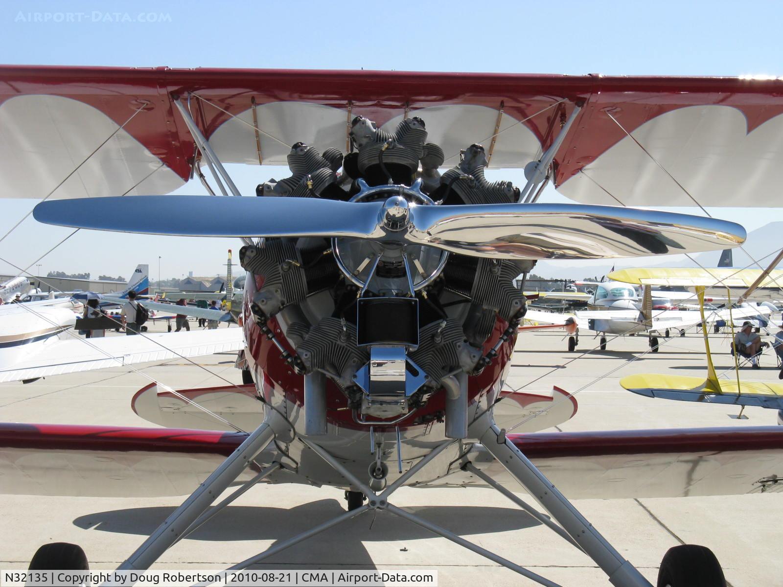 N32135, 1941 Waco UPF-7 C/N 5767, 1941 Waco UPF-7, Continental W670 220 Hp, chromed engine & prop