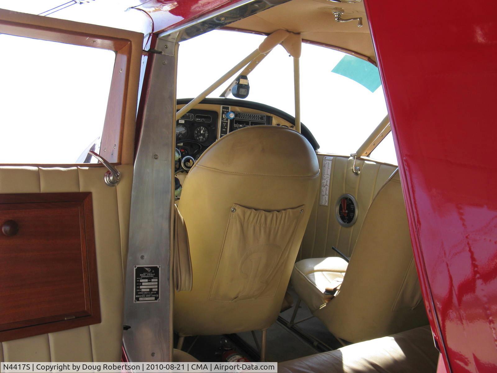 N4417S, 1944 Beech D17S (UC-43-BH/GB2) Staggerwing C/N 6918, 1944 Beech D17S STAGGERWING, P&W R-985 Wasp Jr. 450 Hp, deluxe interior