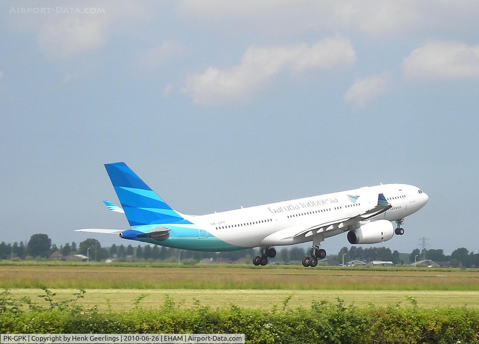 PK-GPK, 2009 Airbus A330-243 C/N 1028, Schiphol Airport  , 26 june 2010