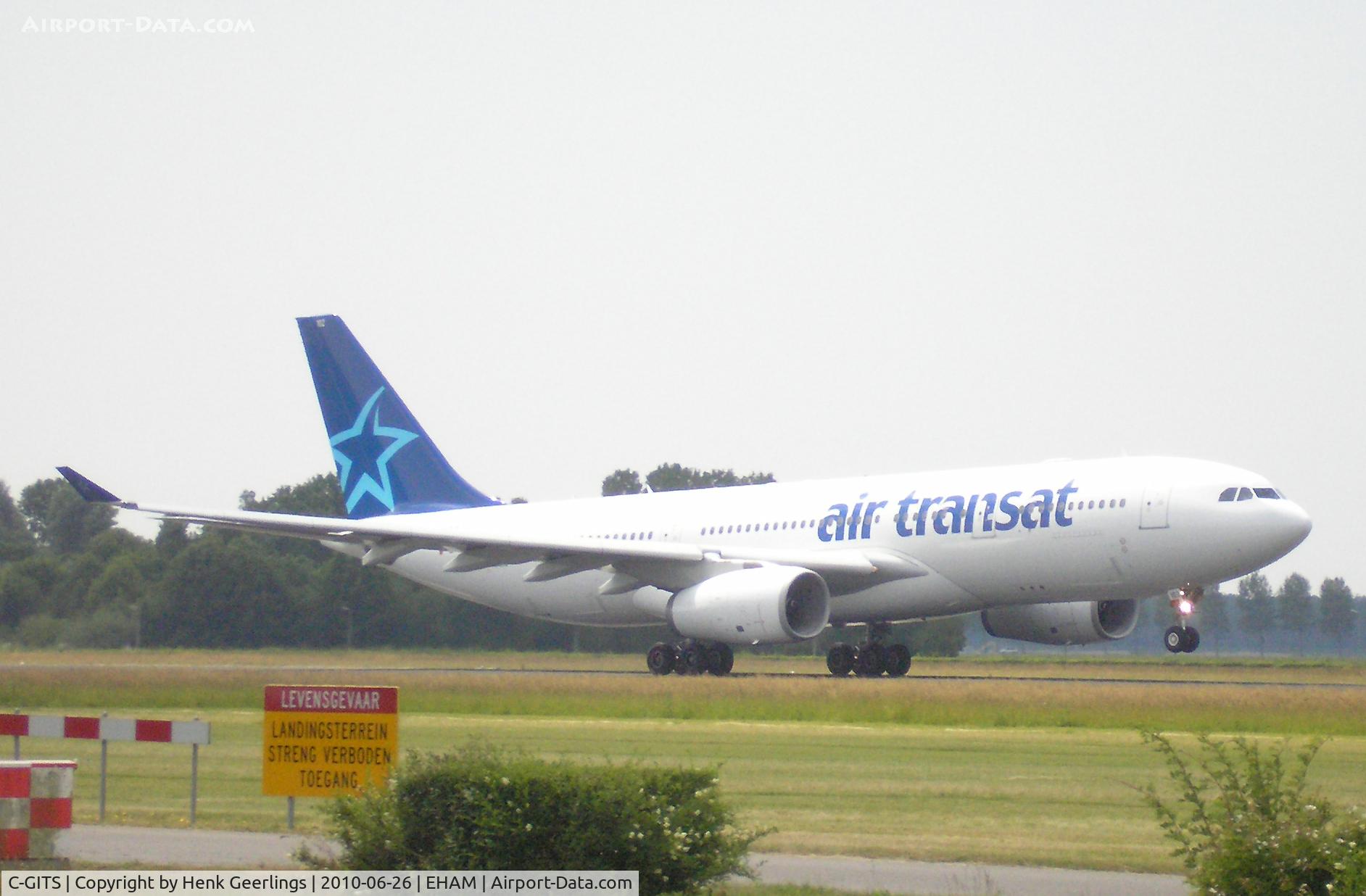 C-GITS, 1999 Airbus A330-243 C/N 0271, Schiphol Airport  , 26 june 2010