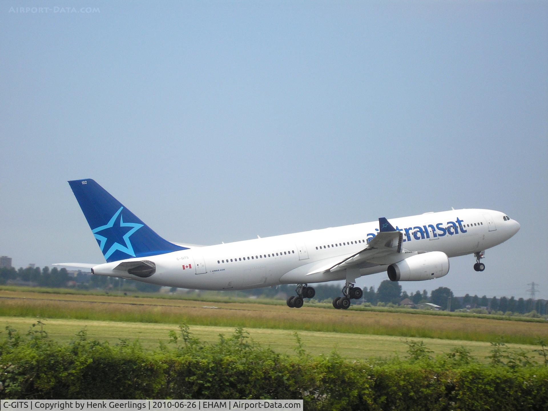 C-GITS, 1999 Airbus A330-243 C/N 0271, Schiphol Airport  , 26 june 2010