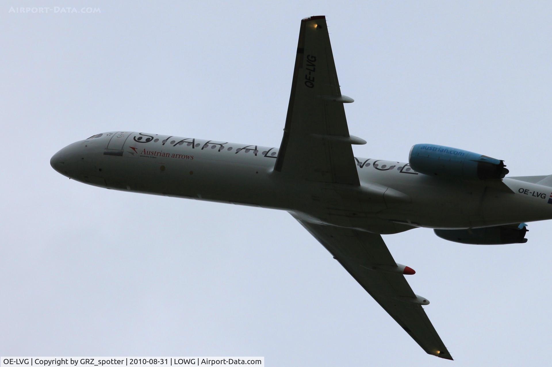OE-LVG, 1994 Fokker 100 (F-28-0100) C/N 11520, Aua F100