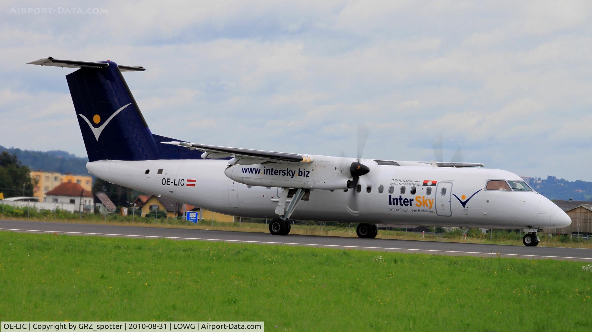OE-LIC, 1997 De Havilland Canada DHC-8-314 Dash 8 C/N 503, Intersky Dash 8-300