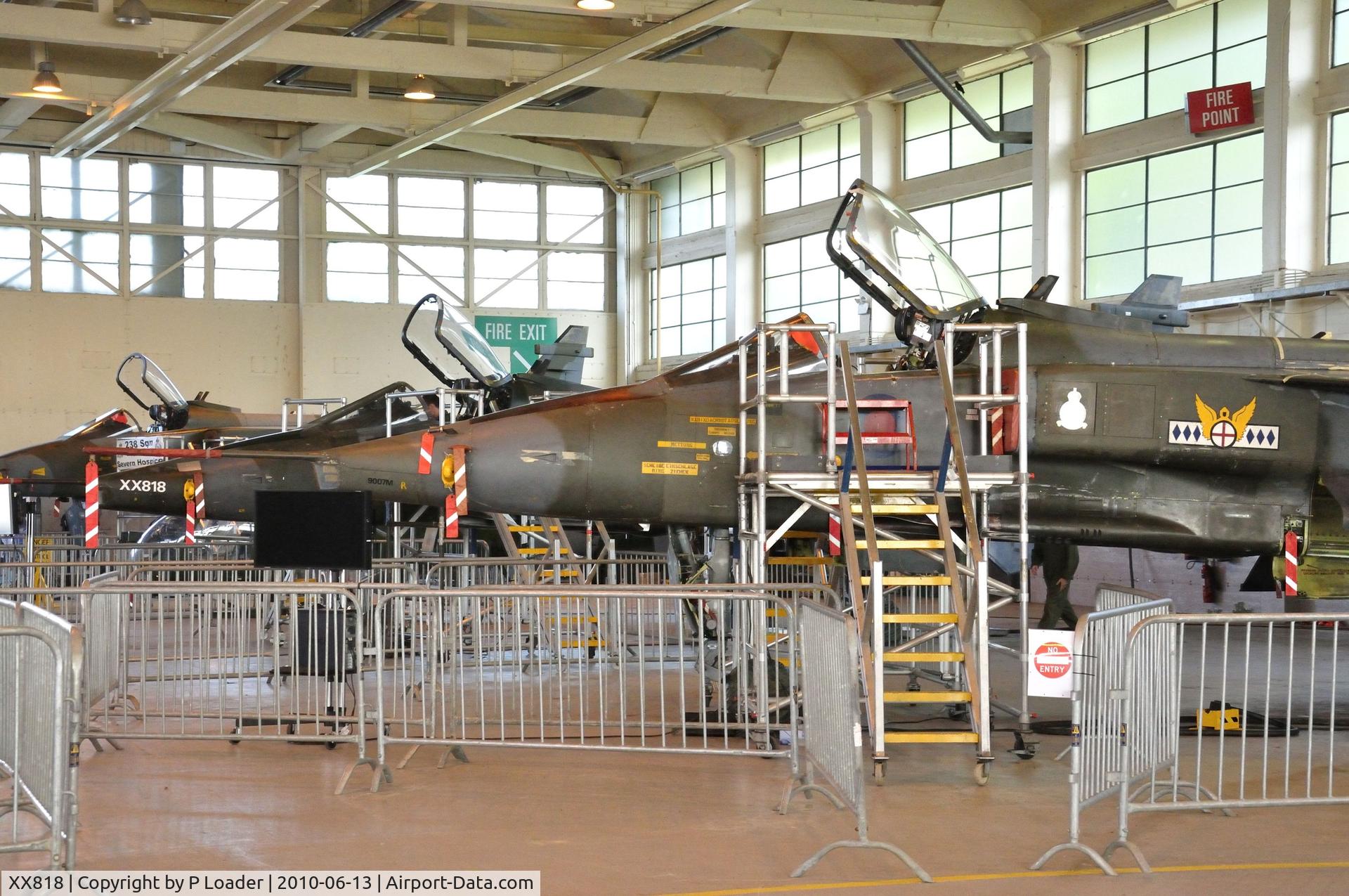 XX818, 1975 Sepecat Jaguar GR.1 C/N S.67, Final Resting Place taken at RAF Cosford Air Show 2010