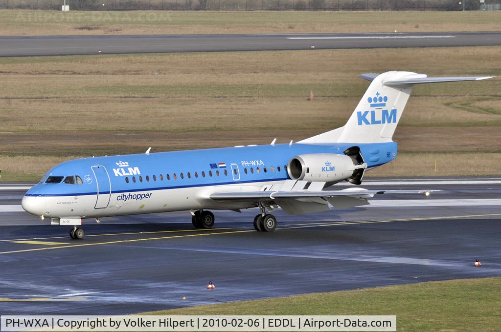 PH-WXA, 1996 Fokker 70 (F-28-0070) C/N 11570, KLM Cityhoppers