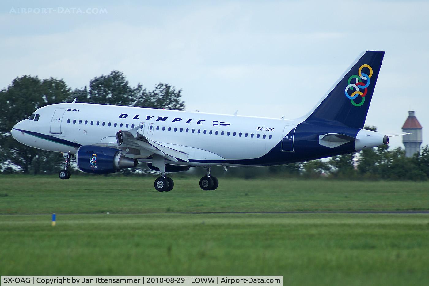 SX-OAG, 2009 Airbus A319-112 C/N 3950, Olympic @ VIE