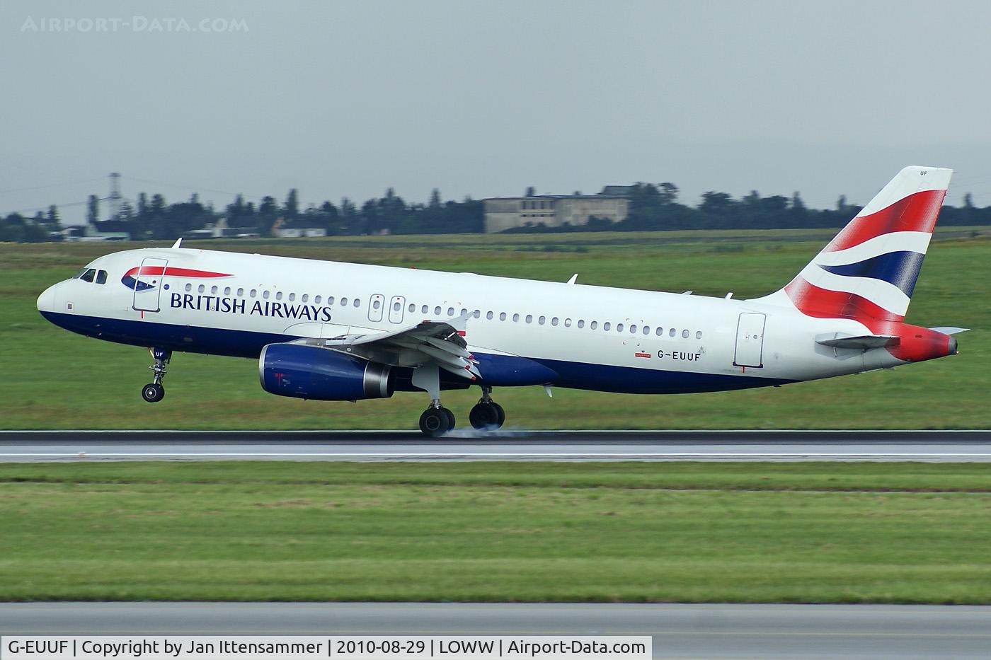 G-EUUF, 2002 Airbus A320-232 C/N 1814, Britain @ VIE
