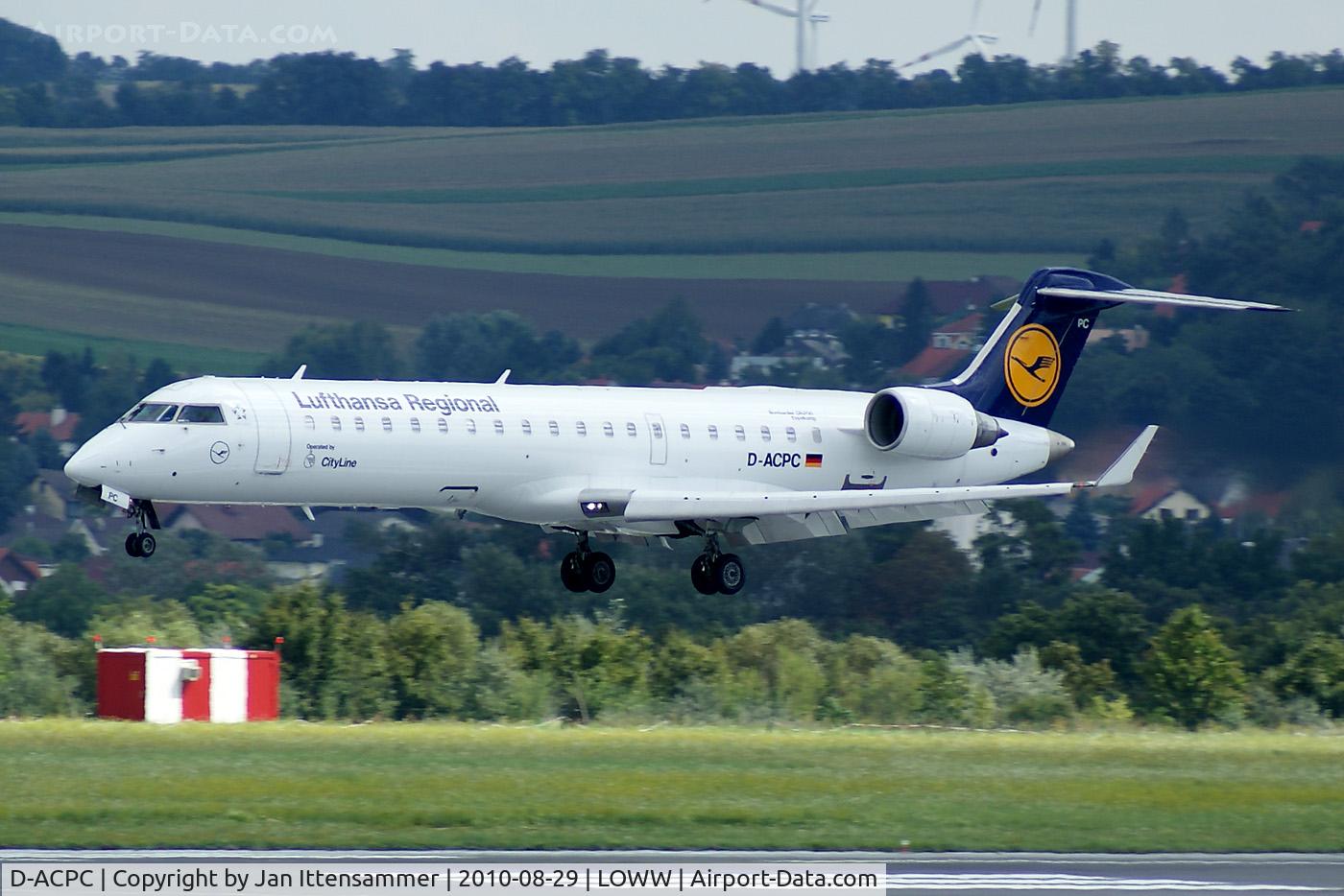 D-ACPC, 2001 Canadair CRJ-701ER (CL-600-2C10) Regional Jet C/N 10014, LH Cityline @ VIE