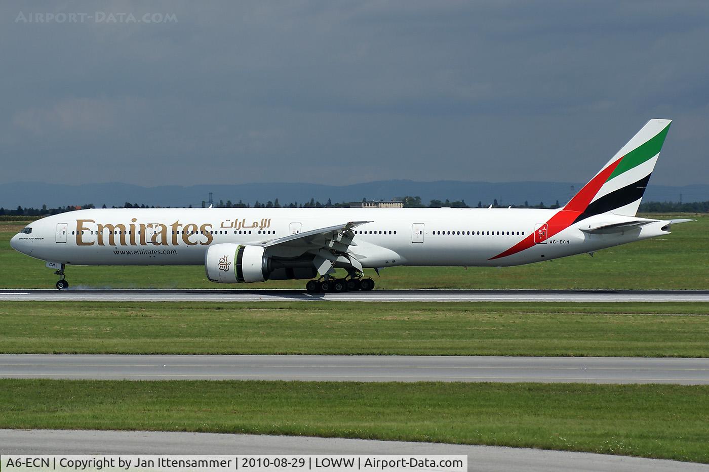 A6-ECN, 2009 Boeing 777-36N/ER C/N 37705, Emirates @ VIE