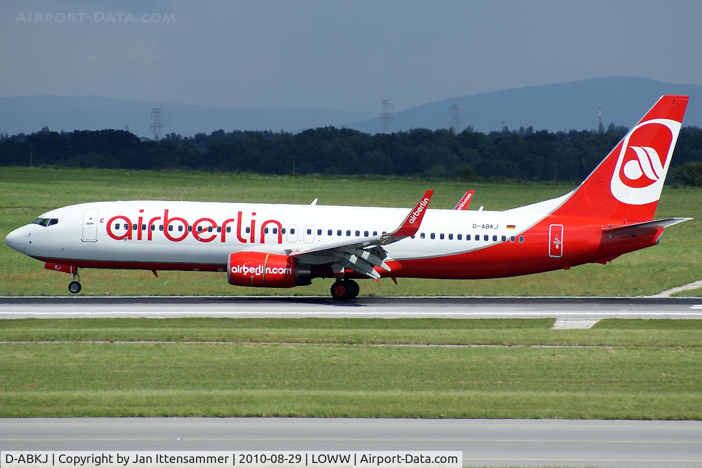 D-ABKJ, 2010 Boeing 737-86J C/N 37749, Air Berlin @ VIE