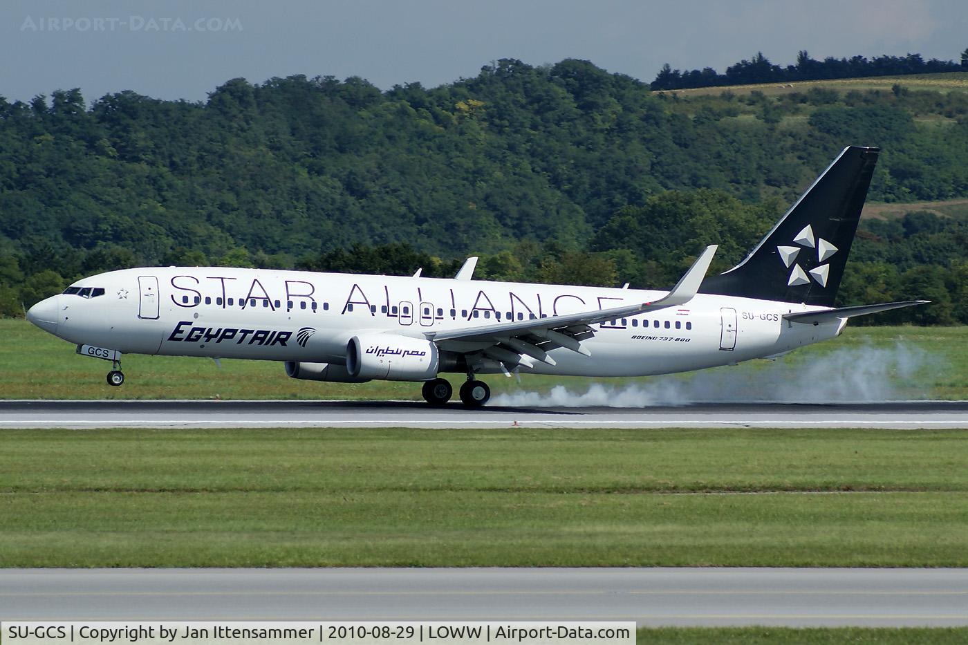 SU-GCS, 2008 Boeing 737-866 C/N 35563, Egyptair @ VIE