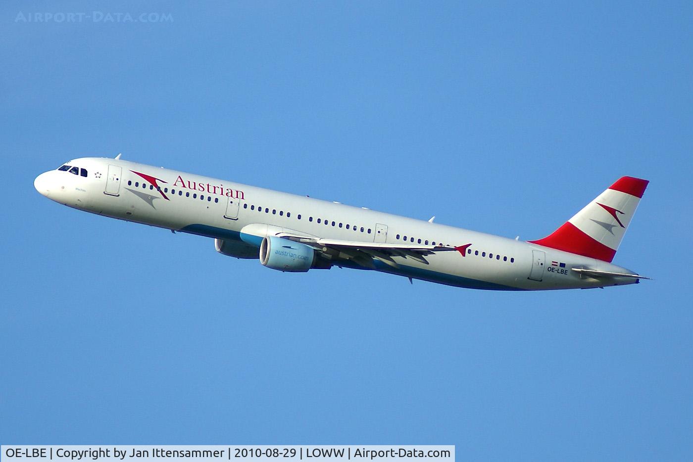 OE-LBE, 1998 Airbus A321-211 C/N 935, AUA q VIE