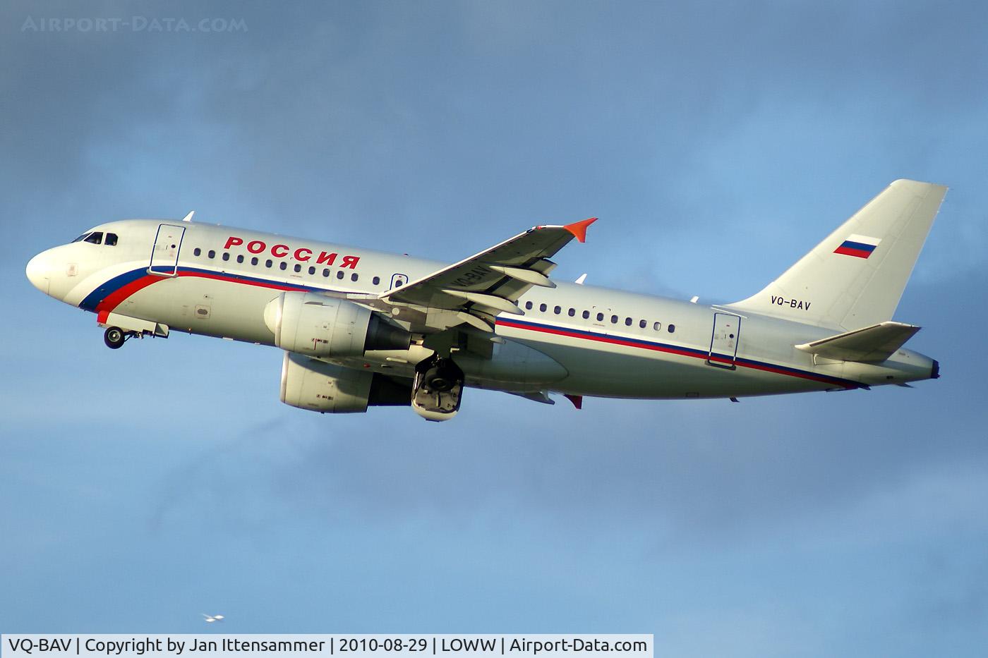VQ-BAV, 2002 Airbus A319-111 C/N 1743, Rossyia @ VIE