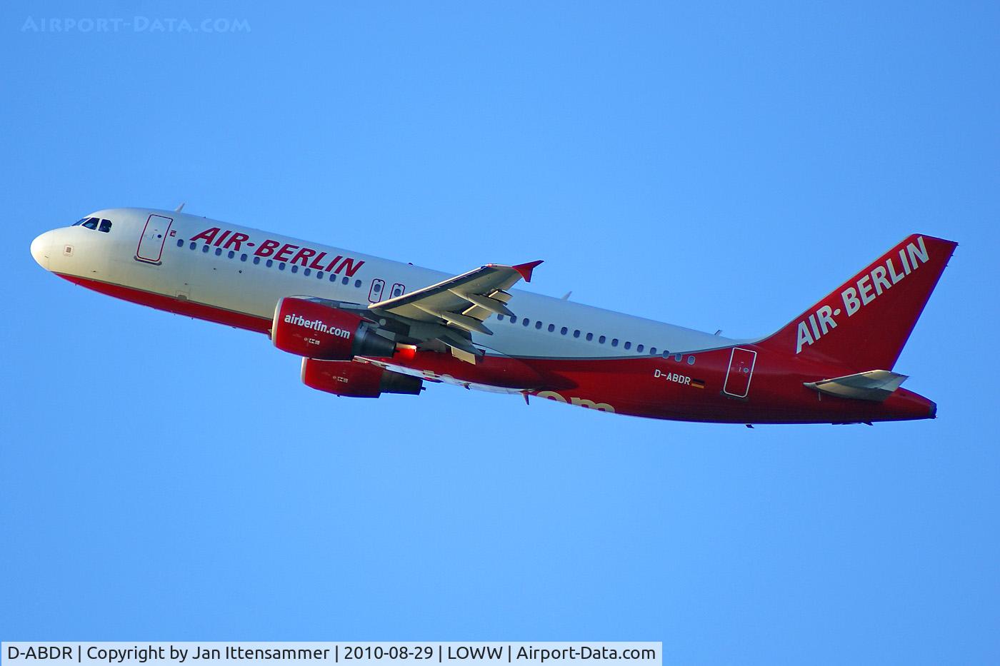 D-ABDR, 2007 Airbus A320-214 C/N 3242, Air Berlin @ VIE