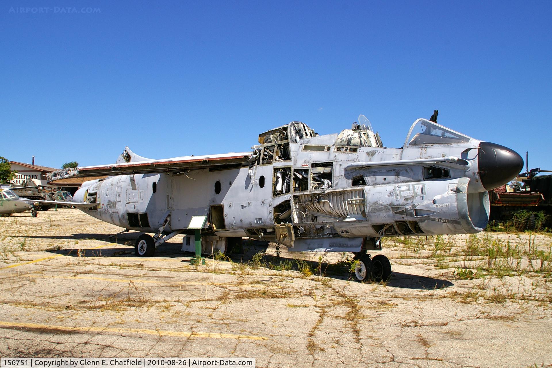 156751, LTV TA-7C Corsair II C/N E-018, Russell Military Museum, Russell, IL