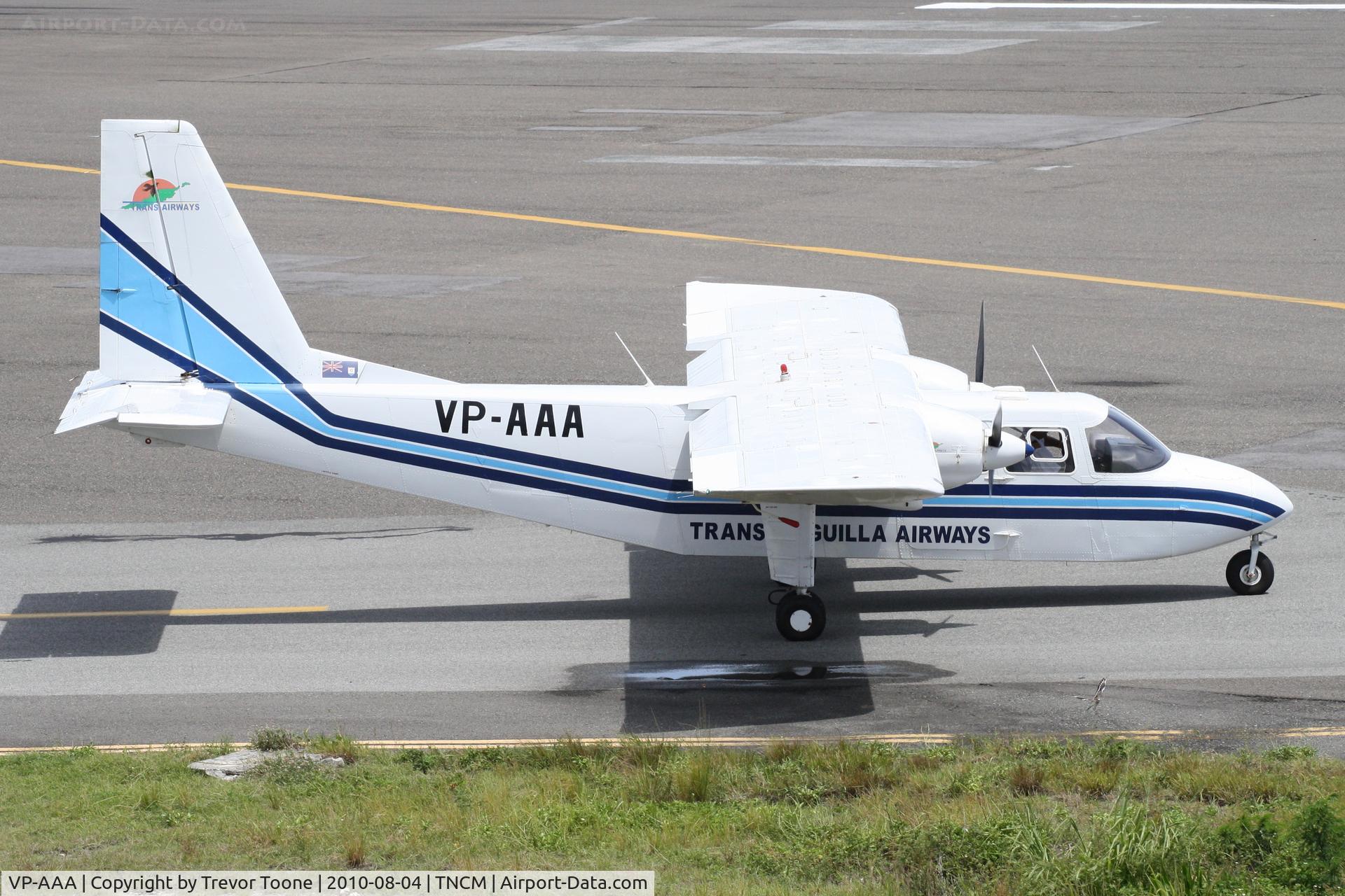 VP-AAA, 1974 Britten-Norman BN-2A-21 Islander C/N 382, Britten Norman BN-2A-21 D, c/n: 0382B