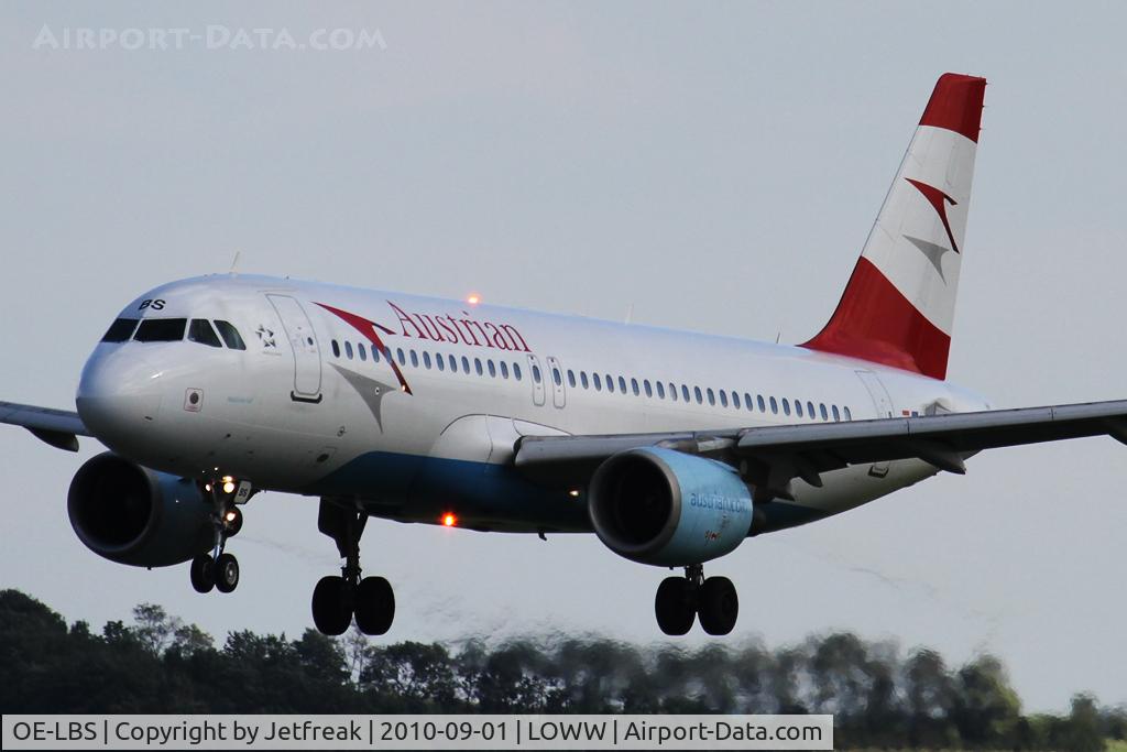 OE-LBS, 2000 Airbus A320-214 C/N 1189, Austrian Airbus A320-214, c/n: 1189