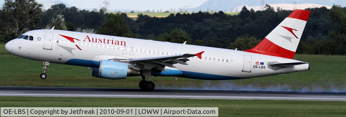 OE-LBS, 2000 Airbus A320-214 C/N 1189, Austrian Airbus A320-214, c/n: 1189 ; smoke
