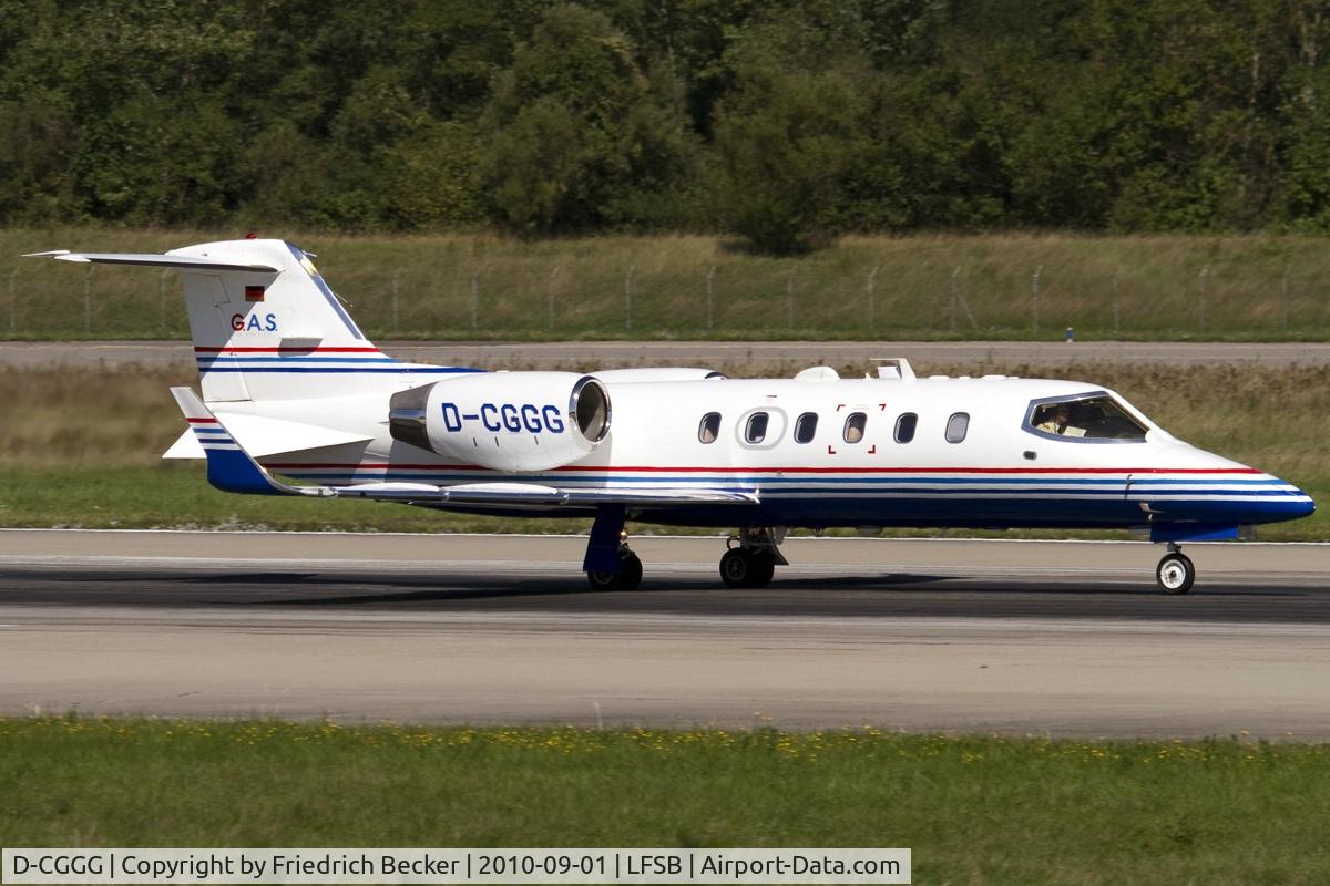 D-CGGG, 2001 Learjet 31A C/N 31A-227, departure from Basel