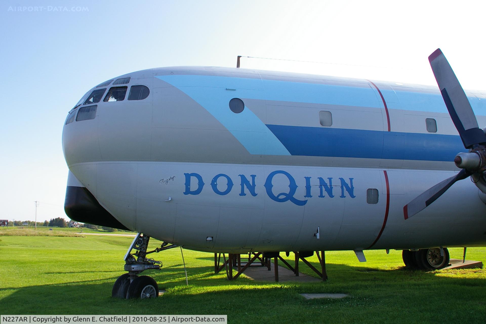 N227AR, 1953 Boeing C-97G Stratofreighter C/N 16795, At the Don Q Inn, north of Dodgeville, WI on SR23