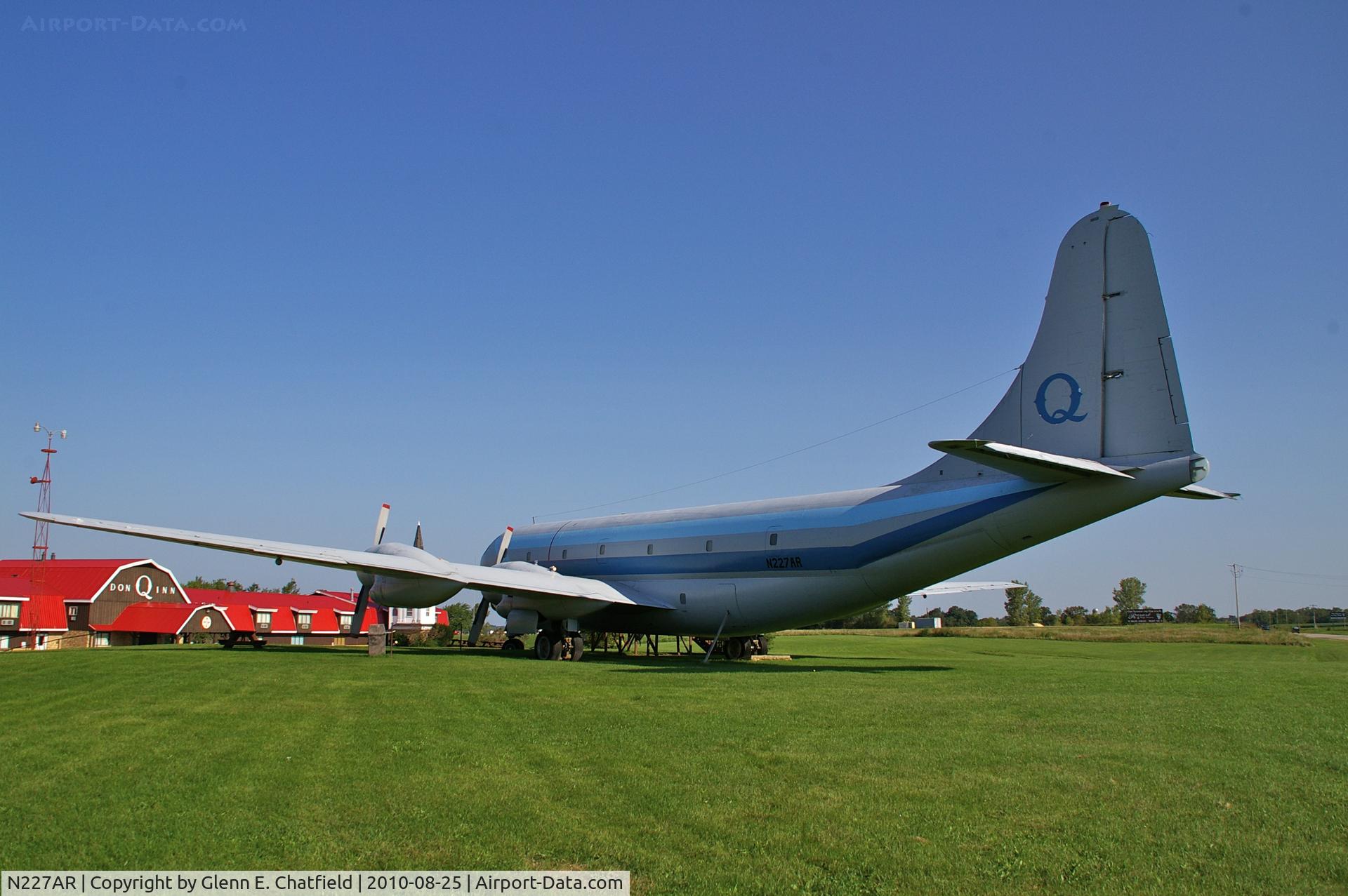 N227AR, 1953 Boeing C-97G Stratofreighter C/N 16795, At the Don Q Inn, north of Dodgeville, WI on SR23
