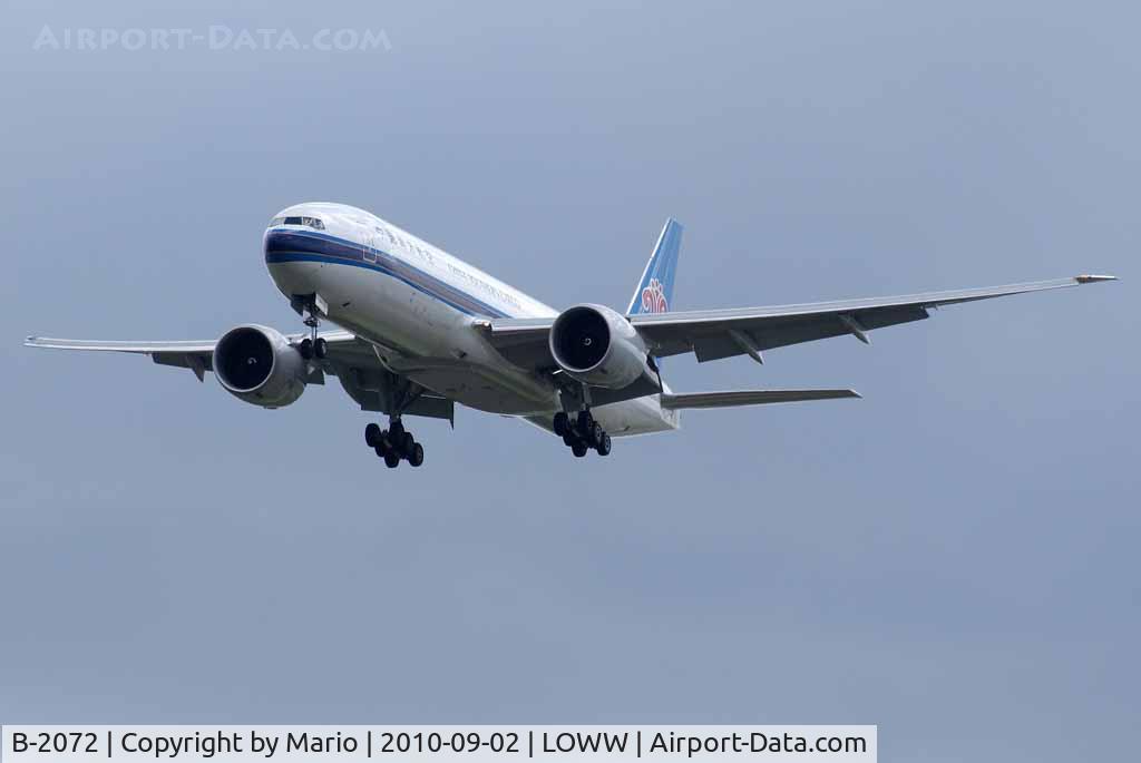 B-2072, 2009 Boeing 777-F1B C/N 37310, China Southern Cargo