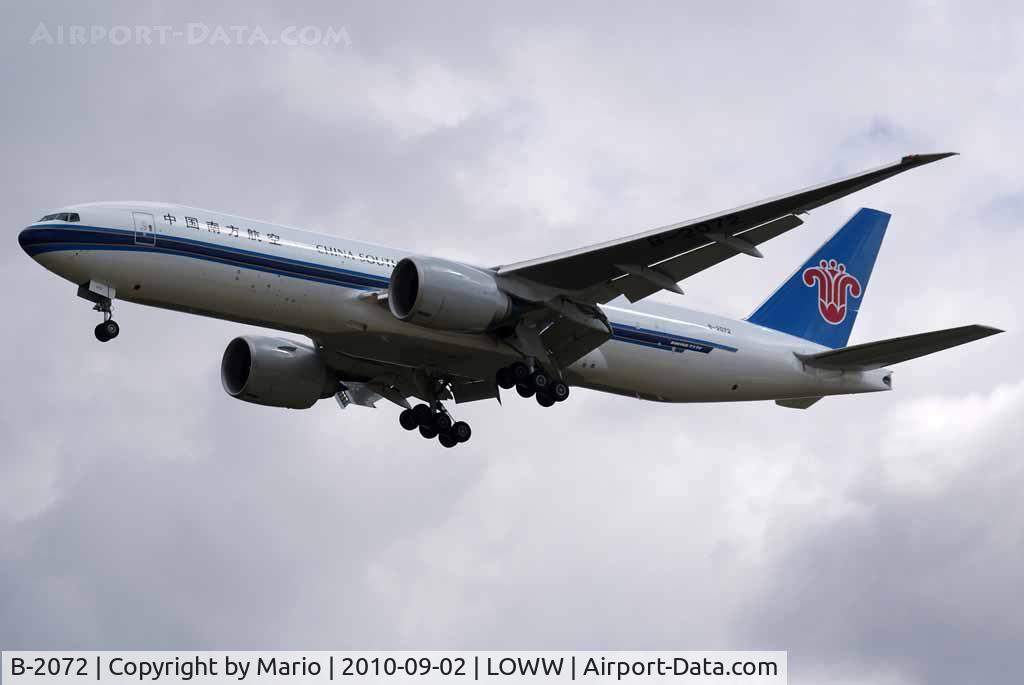B-2072, 2009 Boeing 777-F1B C/N 37310, China Southern Cargo