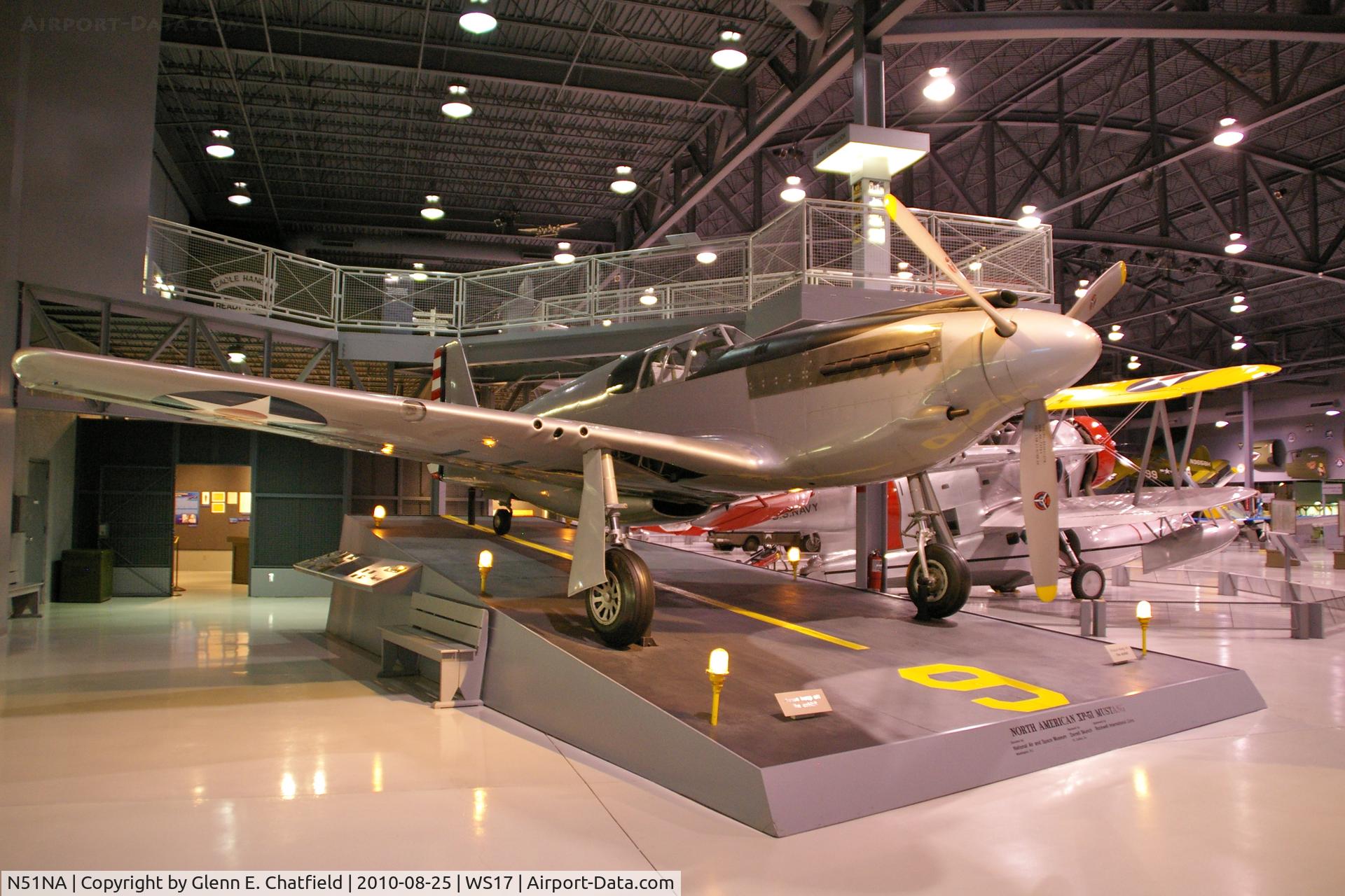 N51NA, 1941 North American XP-51 Mustang C/N 41-038, At the EAA Museum
