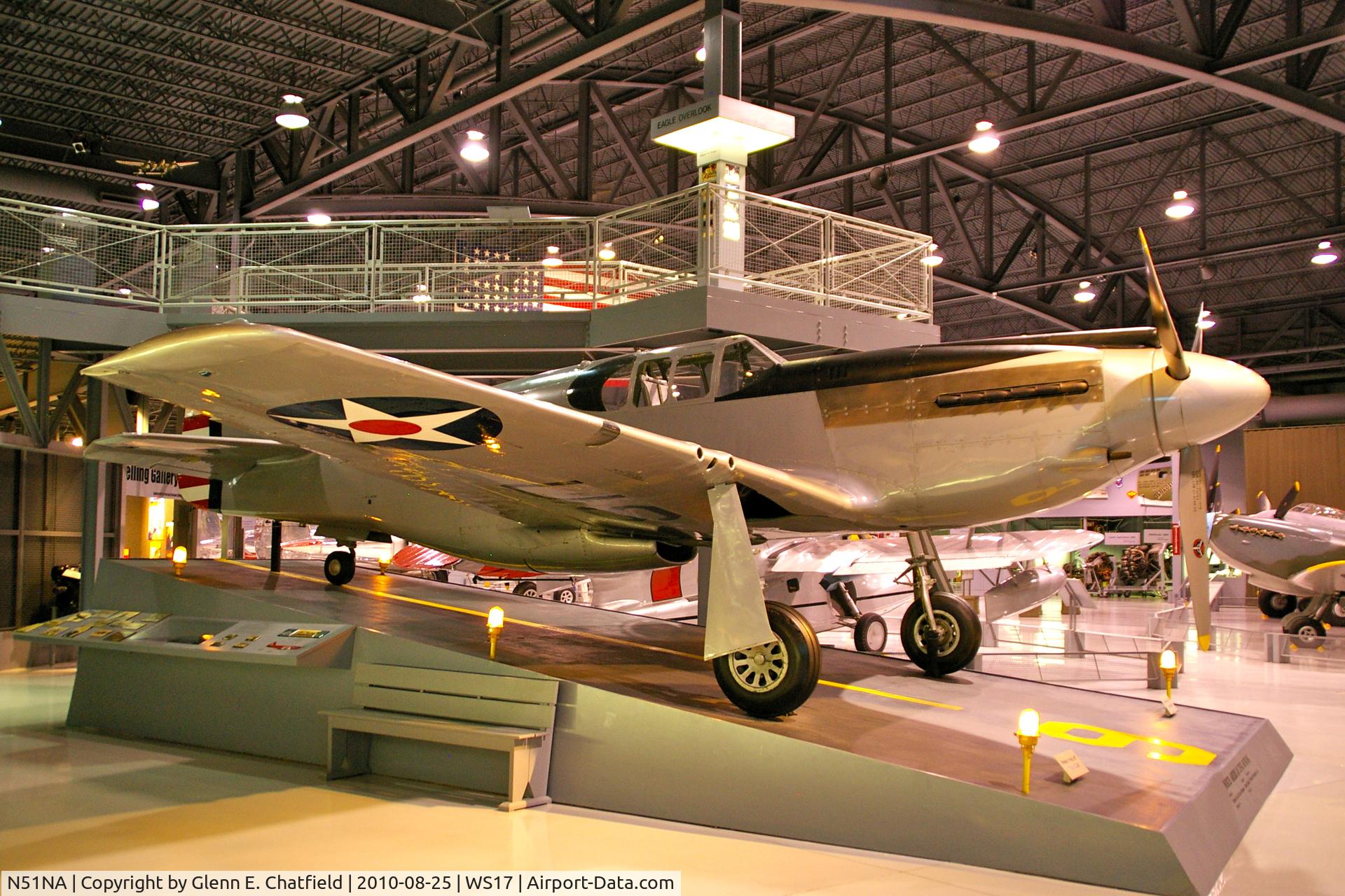 N51NA, 1941 North American XP-51 Mustang C/N 41-038, At the EAA Museum
