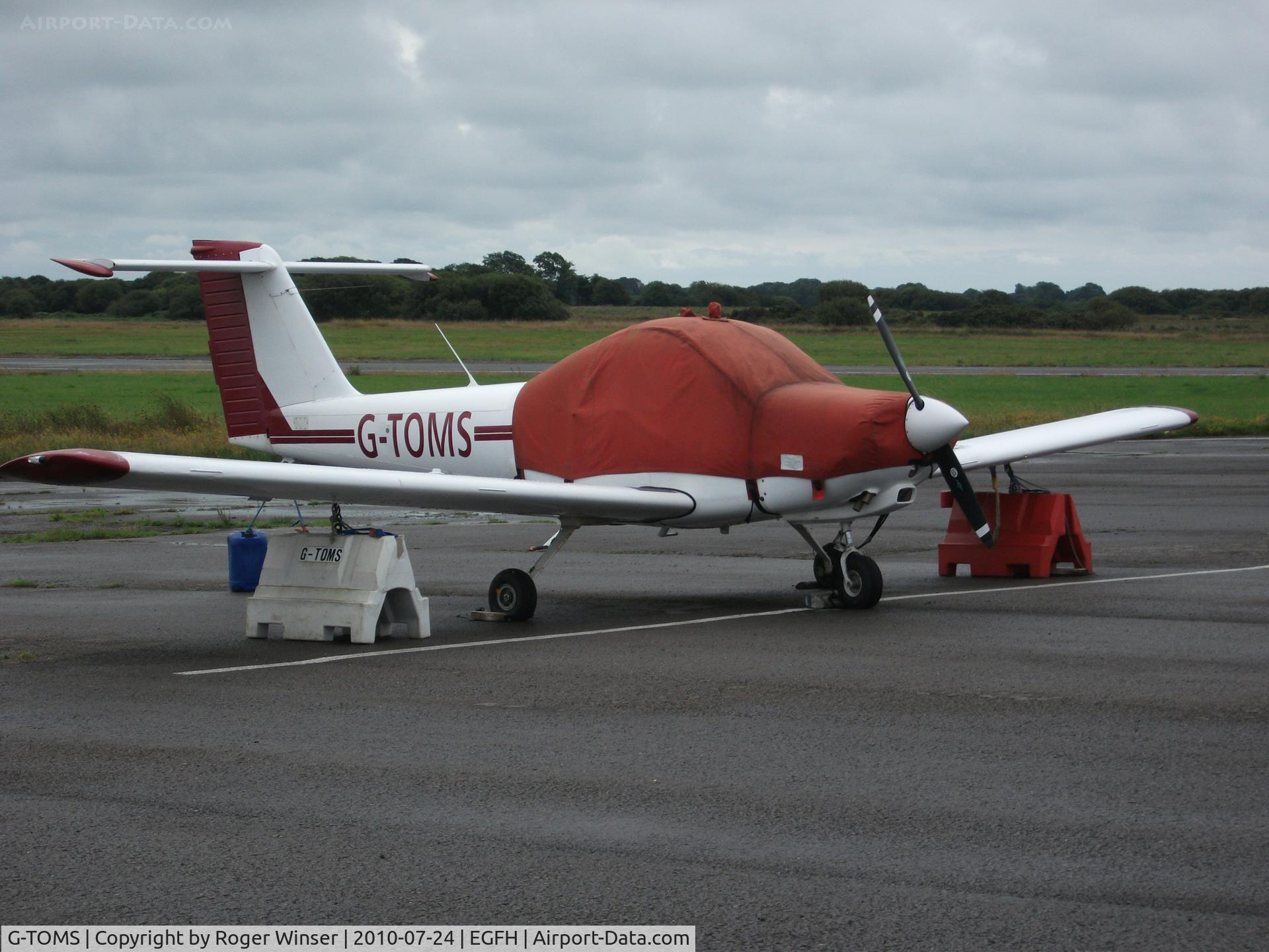 G-TOMS, 1979 Piper PA-38-112 Tomahawk Tomahawk C/N 38-79A0453, Resident aircraft. De-registered 4th March 2011.
