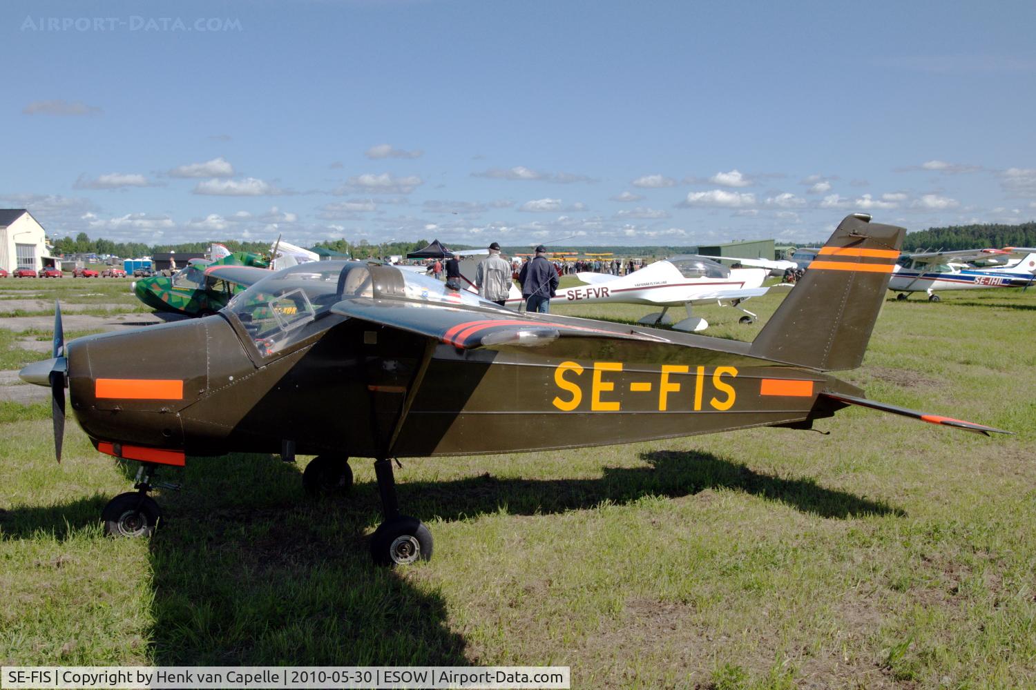 SE-FIS, 1966 Bolkow Bo-208C Junior C/N 617, This Bölkow Bo-208C is used by the Laxå Flygklubb and seen here at Västerås Hässlö airport, Sweden.