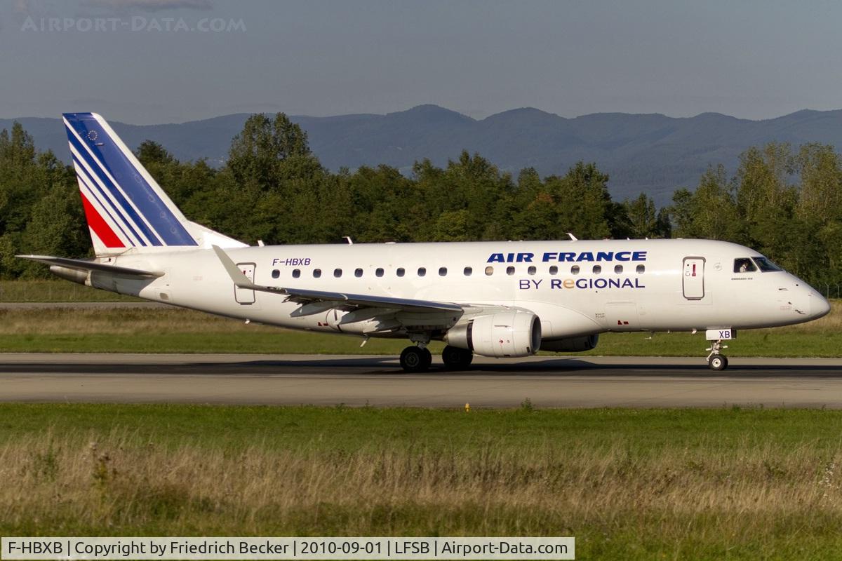 F-HBXB, 2008 Embraer 170ST (ERJ-170-100ST) C/N 17000250, departure from Basel