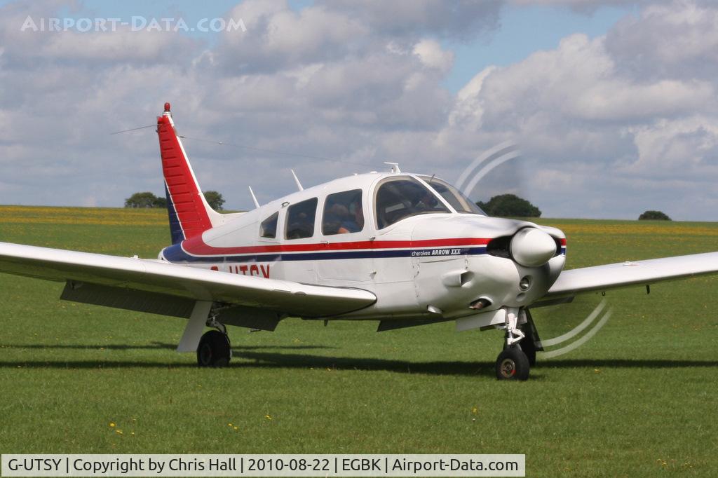 G-UTSY, 1977 Piper PA-28R-201 Cherokee Arrow III C/N 28R-7737052, at the Sywell Airshow