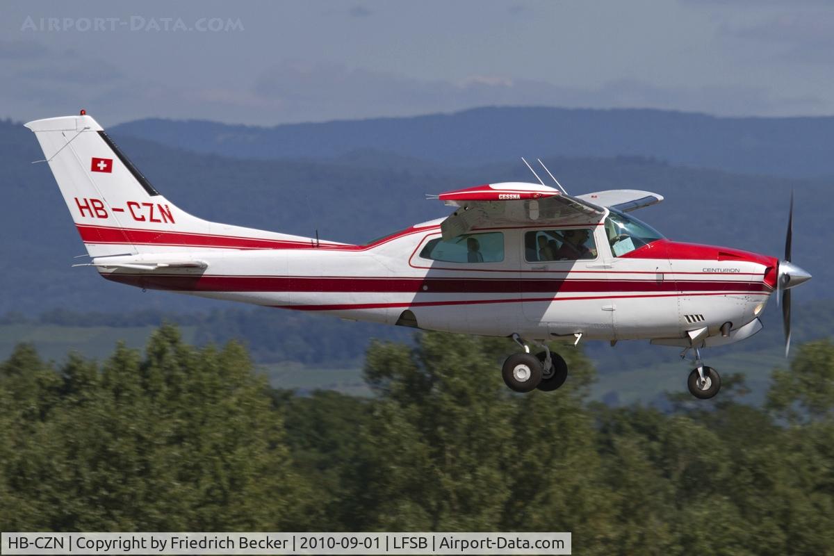 HB-CZN, 1981 Cessna T210N Turbo Centurion C/N 21064496, on final