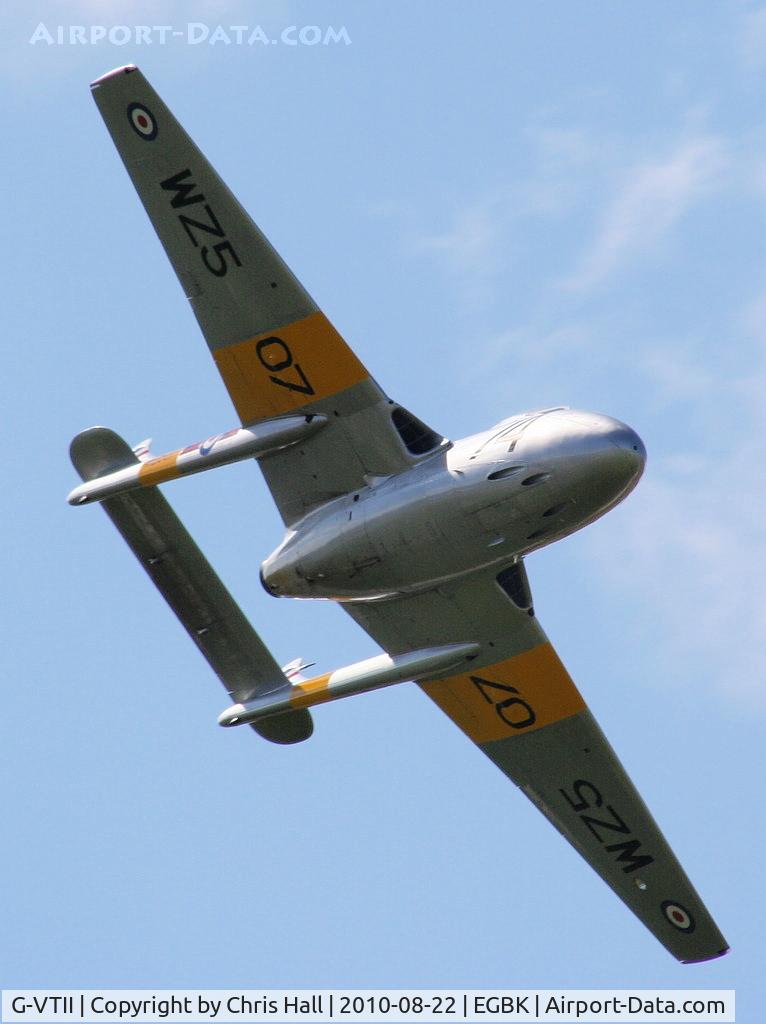 G-VTII, 1954 De Havilland DH-115 Vampire T.11 C/N 15127, at the Sywell Airshow