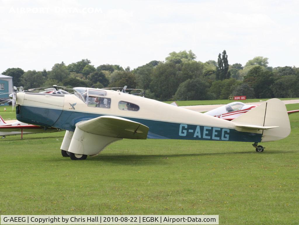 G-AEEG, 1936 Miles M-3A Falcon Major C/N 216, at the Sywell Airshow