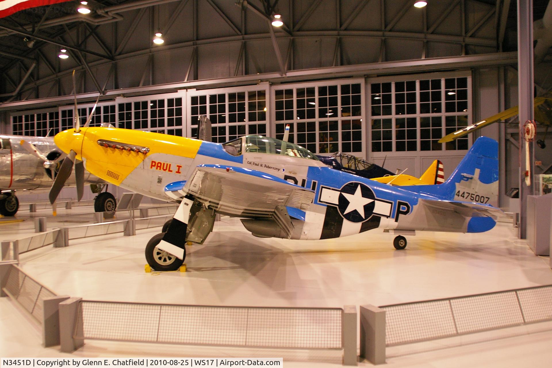 N3451D, 1944 North American F-51D Mustang C/N 122-41547, At the EAA Museum