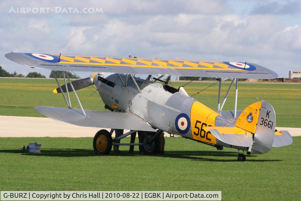 G-BURZ, 1934 Hawker Nimrod II C/N 41H-59890, at the Sywell Airshow