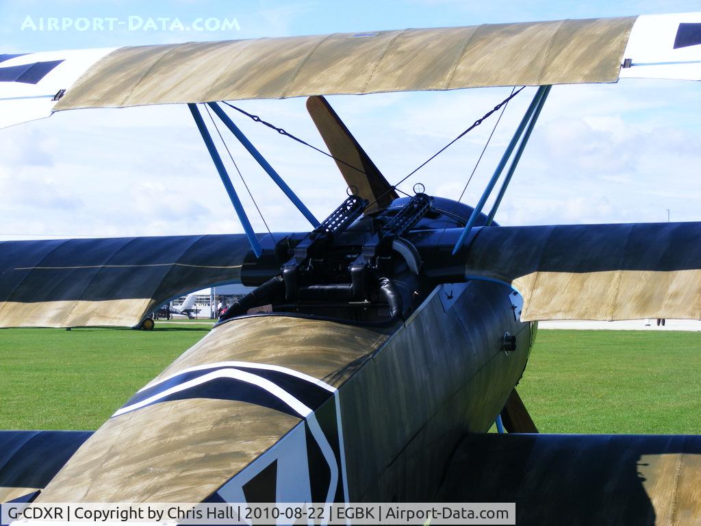 G-CDXR, 2006 Fokker Dr.1 Triplane Replica C/N PFA 238-14043, at the Sywell Airshow