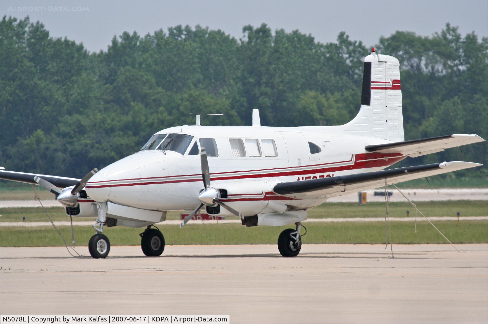 N5078L, 1962 Beech 65 C/N LF-69, EAGLE COMPUTERS INC Beech 65 Queen Air, N5078L on the ramp KDPA.