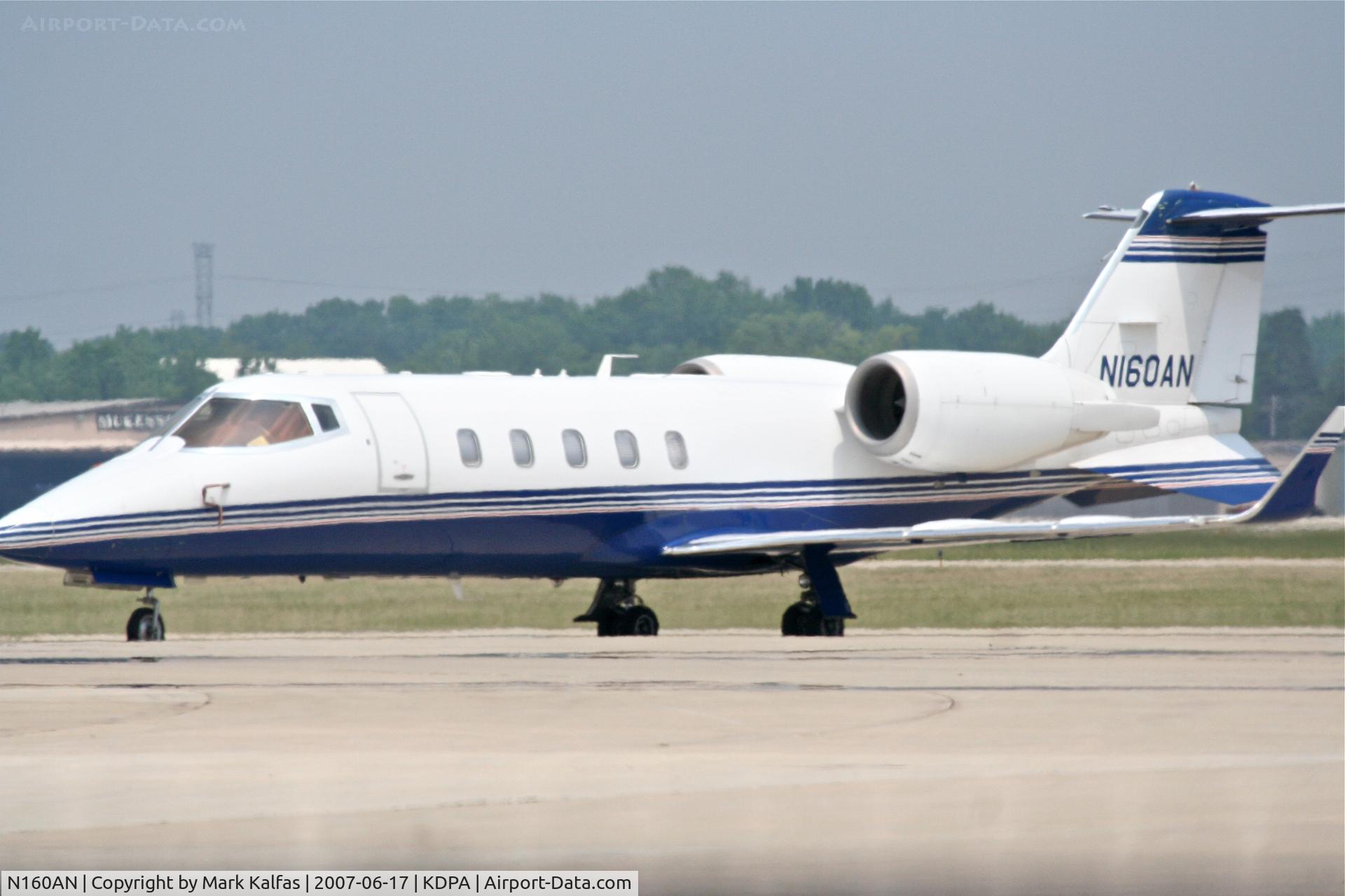 N160AN, 1998 Learjet Inc 60 C/N 126, Learjet Inc 60, N160AN on the ramp KDPA.