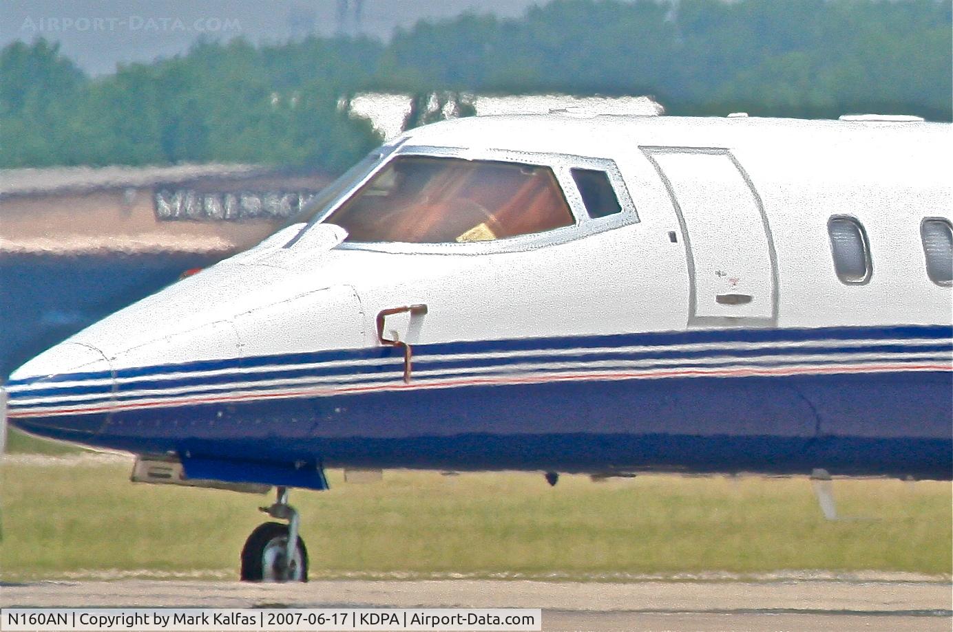 N160AN, 1998 Learjet Inc 60 C/N 126, Learjet Inc 60, N160AN on the ramp KDPA.