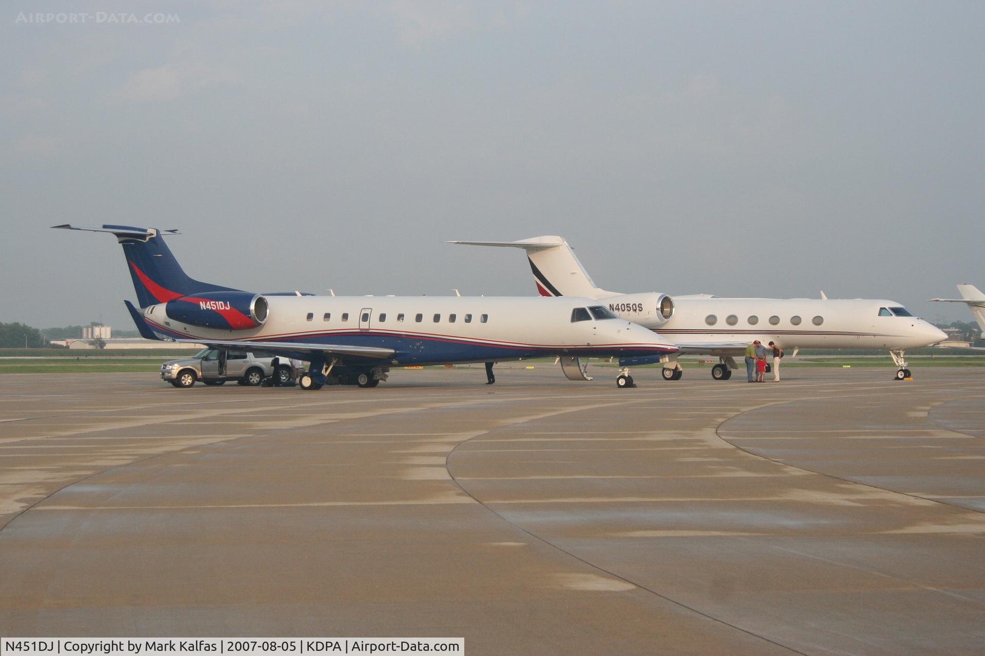 N451DJ, 2004 Embraer EMB-135BJ Legacy C/N 145789, Embraer EMB-135BJ, N451DJ on the ramp at KDPA.