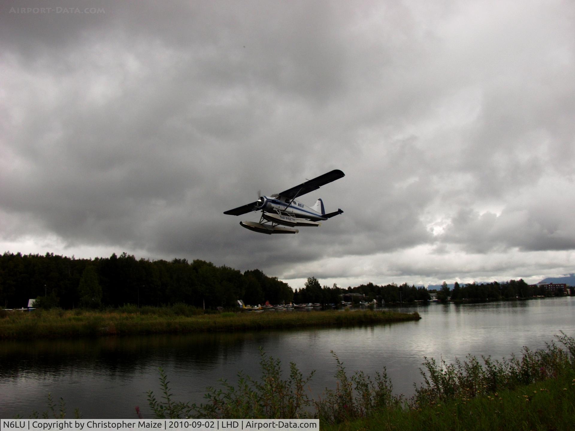 N6LU, 1954 De Havilland Canada DHC-2 Beaver Mk.I C/N 908, Landing at Lake Hood