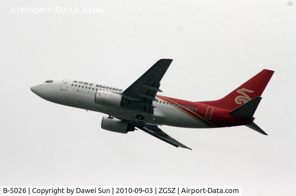 B-5026, 2001 Boeing 737-7BX C/N 30742, ZH