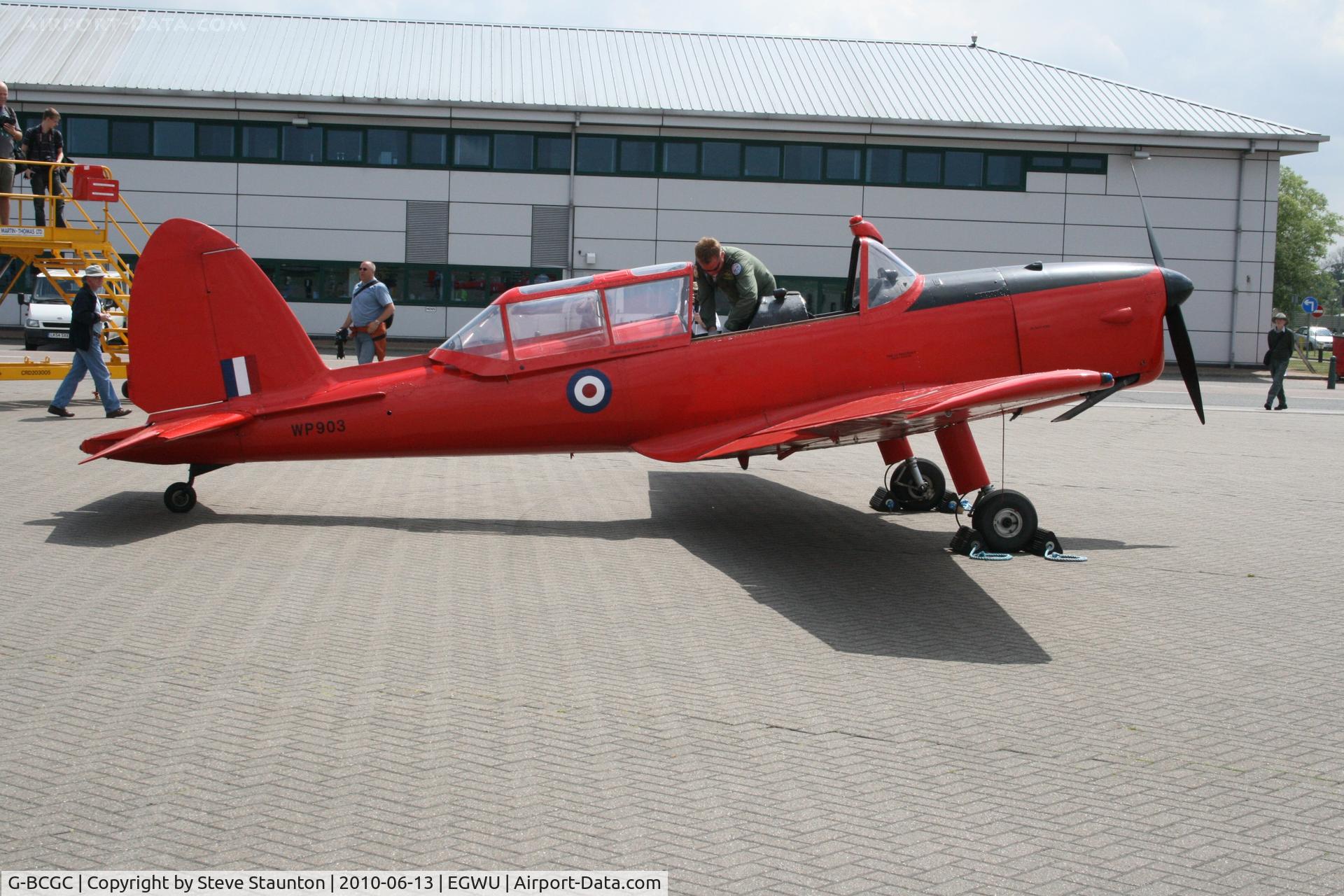 G-BCGC, 1952 De Havilland DHC-1 Chipmunk T.10 C/N C1/0776, Taken at RAF Northolt Photocall June 2010
