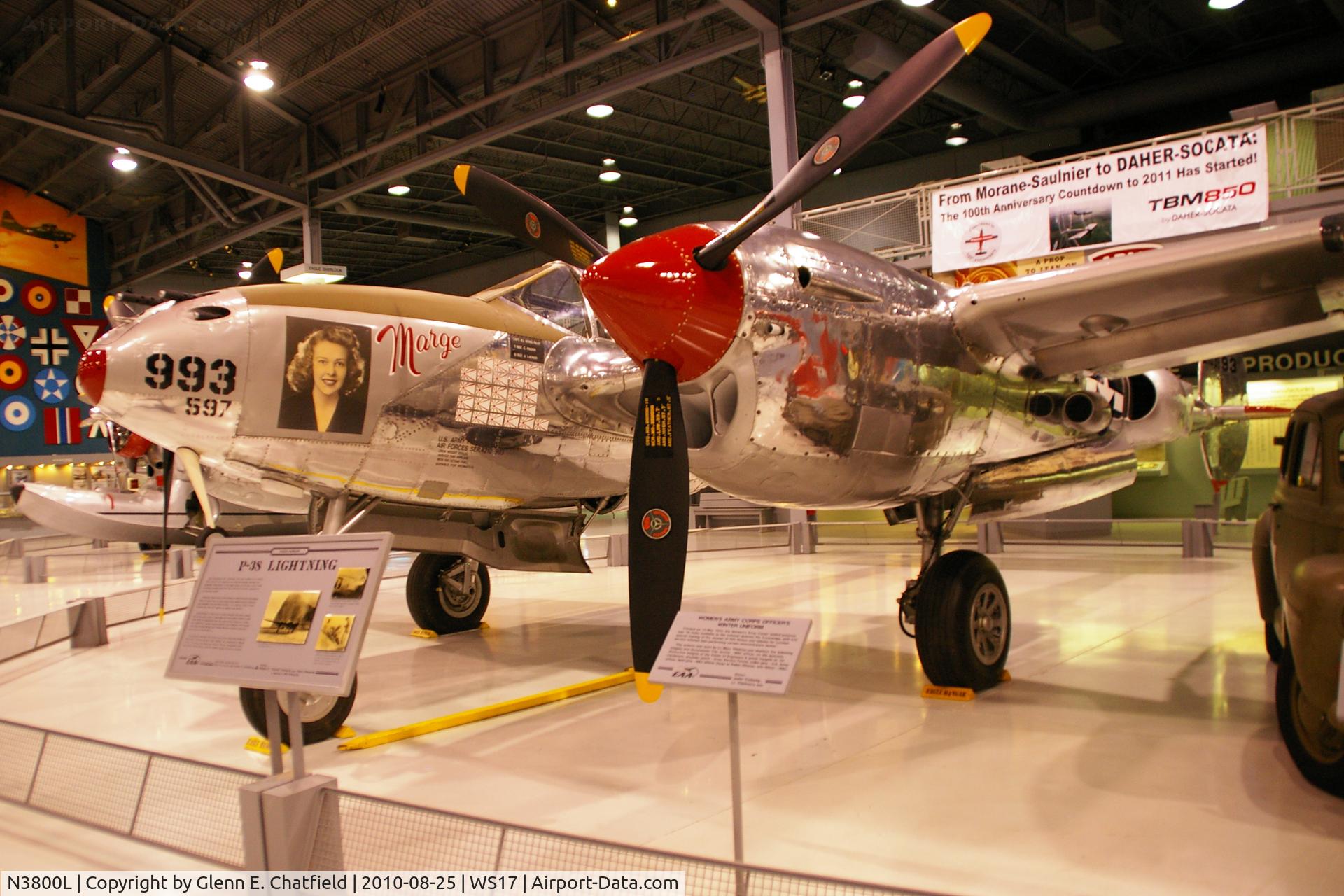 N3800L, 1945 Lockheed P-38L-5-LO Lightning C/N 422-8342, At the EAA Museum
