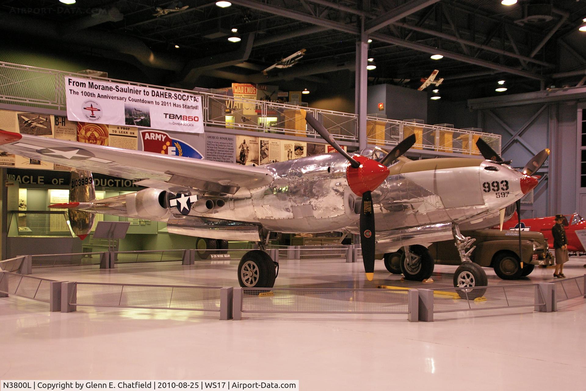 N3800L, 1945 Lockheed P-38L-5-LO Lightning C/N 422-8342, At the EAA Museum