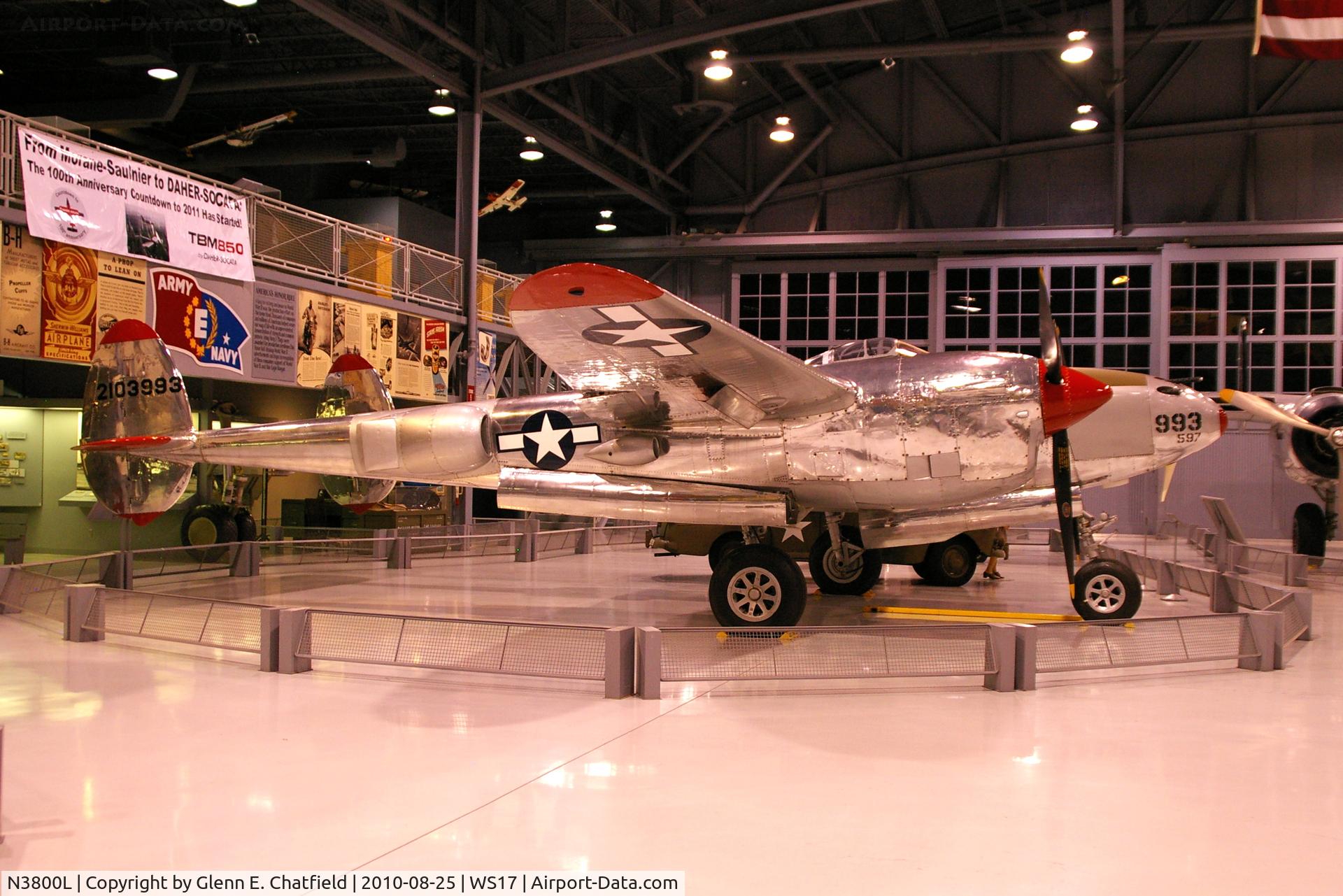 N3800L, 1945 Lockheed P-38L-5-LO Lightning C/N 422-8342, At the EAA Museum